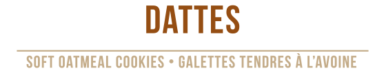 Galettes à l’avoine Dattes